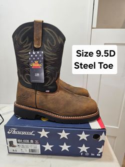 Thorogood Steel Toe Work Boots Size 9.5