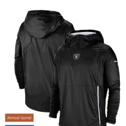 Raiders Onfield Nike Premium Windbreaker Jacket Size Small 