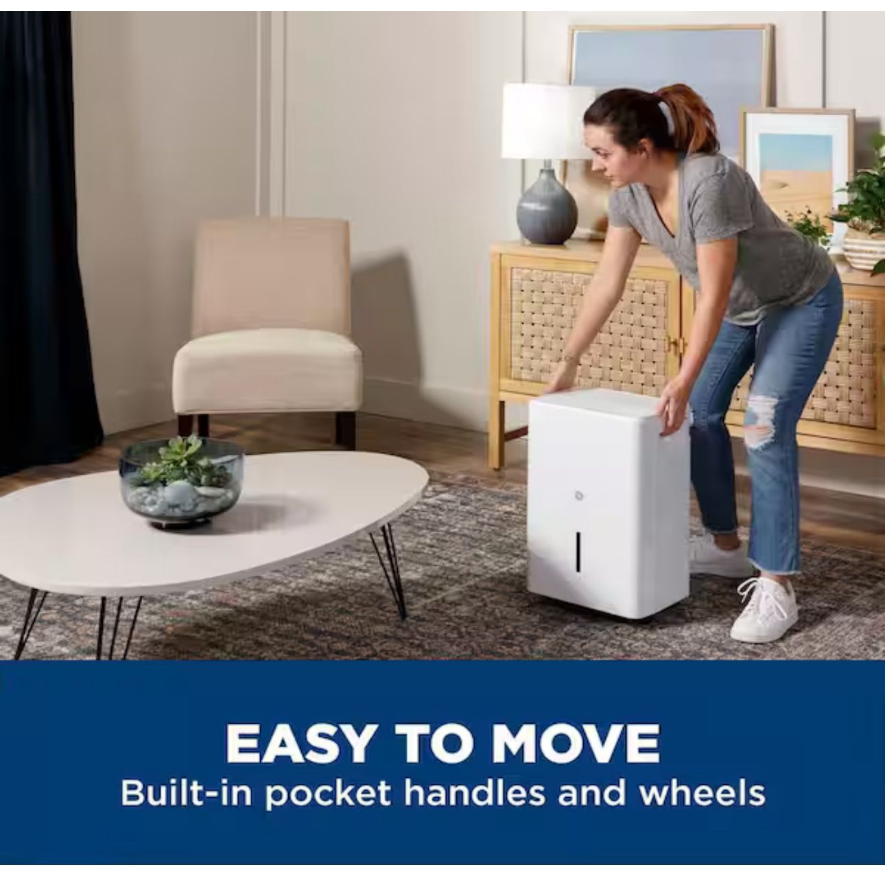 35 pt. Dehumidifier with Smart Dry for Bedroom, Basement or Very Damp Rooms up to 3000 sq. ft. in White, ENERGY STAR