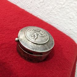 Antique Sterling Silver Pill Box