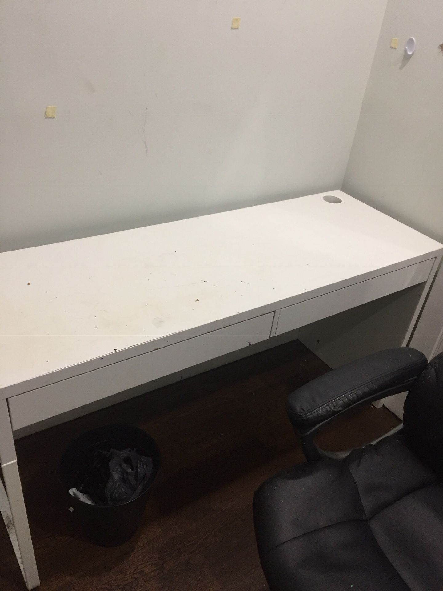 Solid 2 drawer Long Desk
