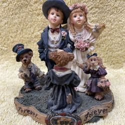 Boyd’s Dollstone “Ryan & Diane with Cory, Wesley & Carly…Love Is Forever”