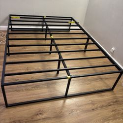 Full Size: Foam Mattress + Metal Bed Frame