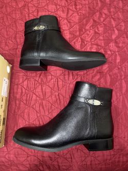 michael kors leather booties