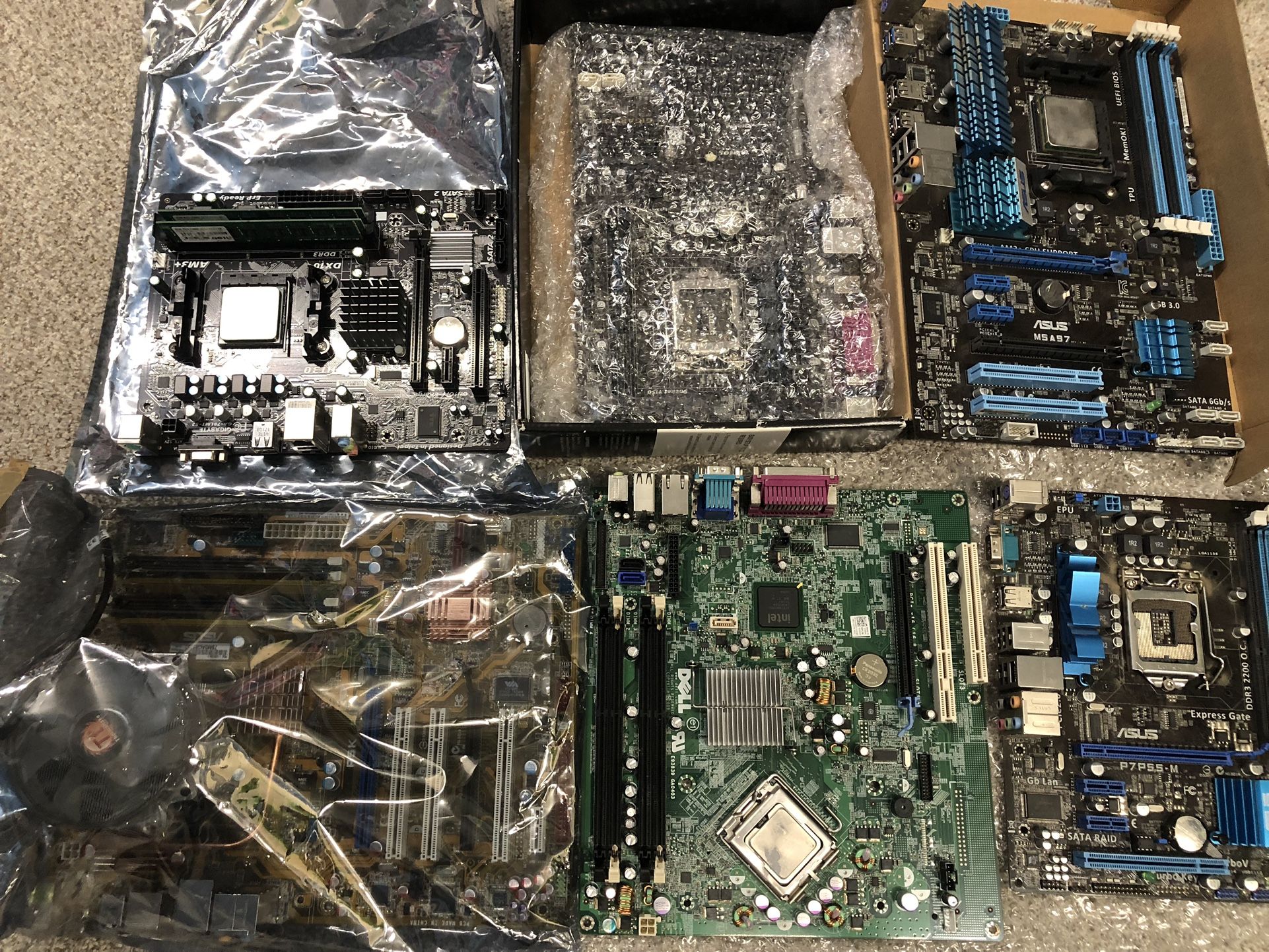 Computers Laptops Motherboard Ram CPU Parts