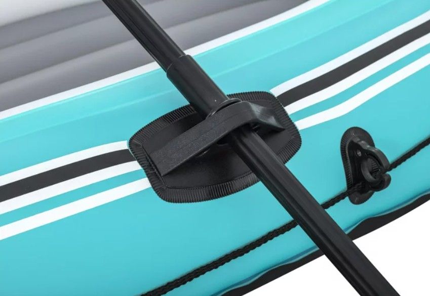 NEW IN BOX 2 Person Inflatable Fishing Boat Float Tube Raft with Oars