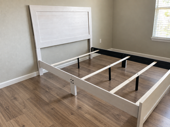 Full size bed - Brand new, unboxed to take pics (if it's listed, it's available)