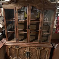 China hutch with glass shelves