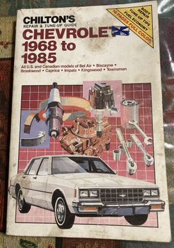 Chilton’s Repair and Tune Up Guide Chevrolet ‘68-‘85