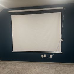 85 Inch Projector Screen Comes With Projector 