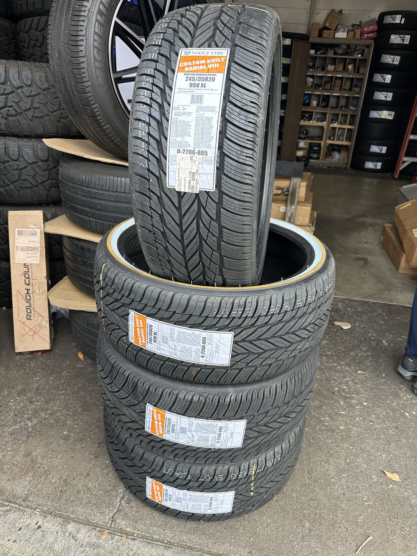 245/35R20 vogue with installation mounting and balance available we finance credit no needed