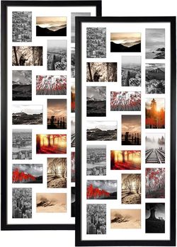 QUTREY 20 Opening Collage Picture Frame Set of 2