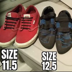 RED VANS OR CLIMB X SHOES 