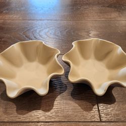 2 Pampered Chef Stoneware 2133 Tortilla Shell Maker/Taco Salad Bowl, good condition