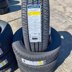 195/60R15 Set Of 4 Goodyear Eagle RS-A New Tires 