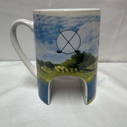 Vintage 90s Novelty Putt-O-Mug Desktop Golf Mug With Putting Tunnel - Father’s Day