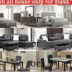 New Household Furniture Sets Starting At 1499.0 With Free Delivery 
