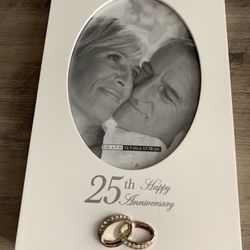 25th Wedding Anniversary Photo Frame 