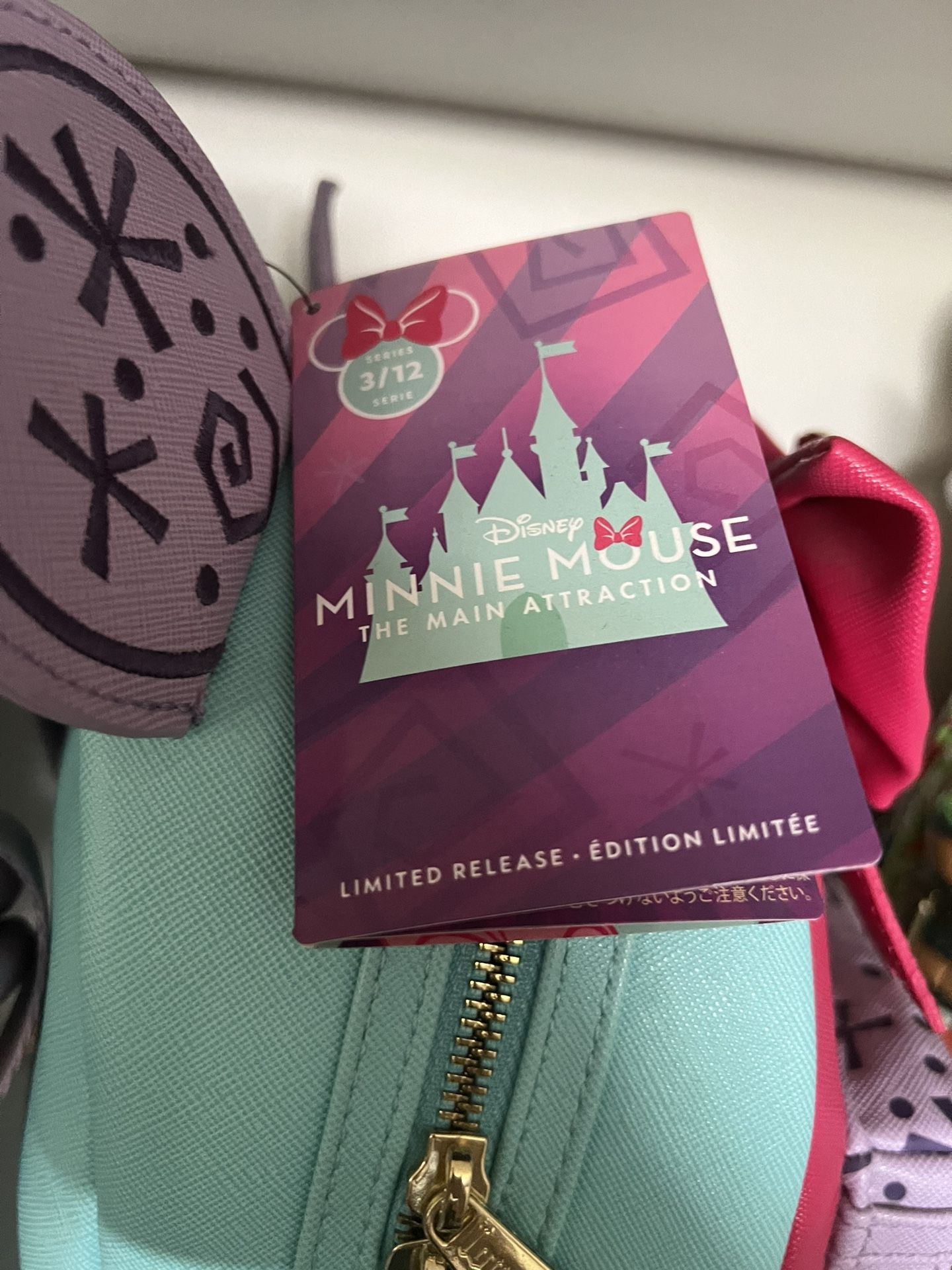Loungefly Minnie Mouse Main Attraction Mad  Hatter Mini Backpack Disney NEW Mad Tea Party Loungefly Minnie Mouse Main Attraction  main image 3