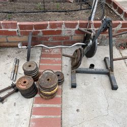 Standard Size Weights With Bar