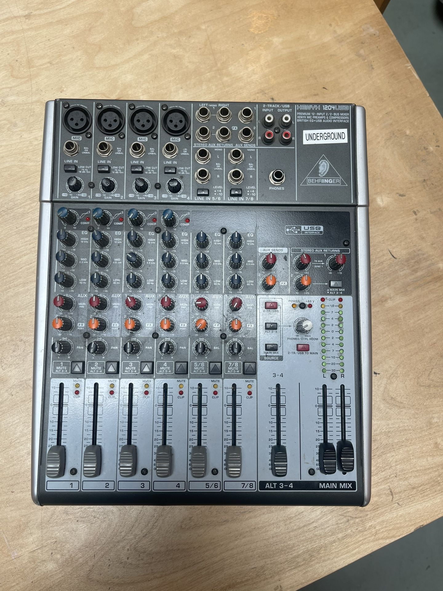 Audio sound mixer audio system dj podcast equipment