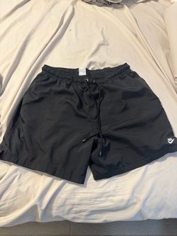 Men Nike Black Nylon Shorts with Drawstring