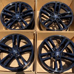 18” Ford Explorer factory wheels rims gloss black new