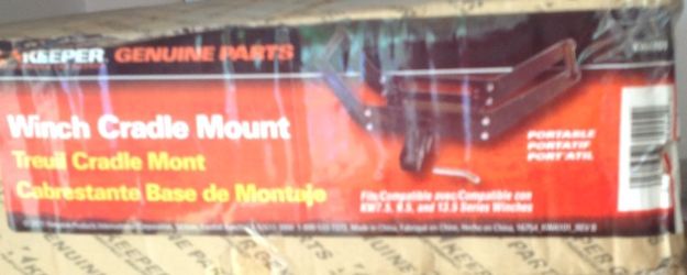 Keeper Winch Cradle Mount