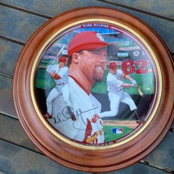 Mark McGwire Home Run Hero Record Breaker Framed Plate from 1998