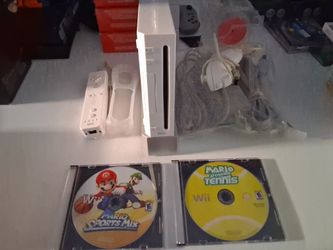 Wii with 2 Mario bros