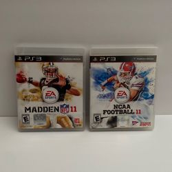 PS3 EA Sports Madden NFL 11 & NCAA Football 11 Video Games