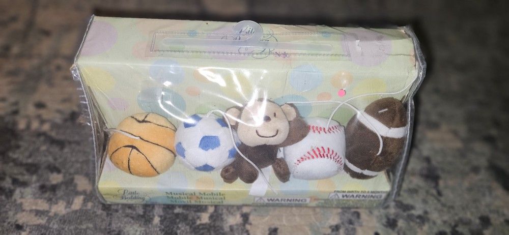 Musical Mobile Sports Themed Little Bedding by NoJo Brand New In Packaging!!