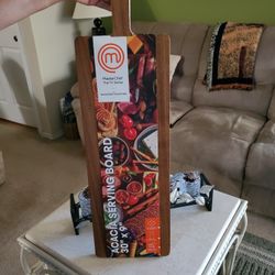 MasterChef Signature Series Acacia Wood Serving Board 30 Inch NEW