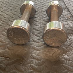 5lbs Chrome dumbbell set