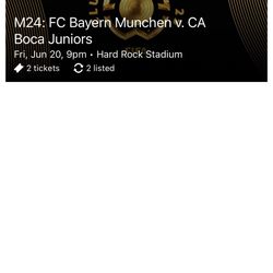 Boca Vs Bayern Munich Tickets 