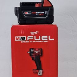 Milwaukee M18 FUEL GEN-3 18-Volt Lithium- Brushles 3/8 in. Compact Impact Wrench with Friction Ring AndAndXC Extended Capacity Resistant Battery New