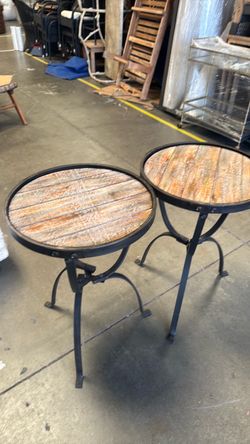 Round side tables