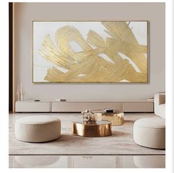 Luxury White and Gold Wall Art