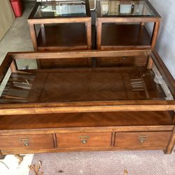 Cocktail Table And End Tables