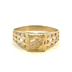 Men’s 10k Two Toned White Yellow Gold C Initial Band Ring Size 11.5 GP3124750