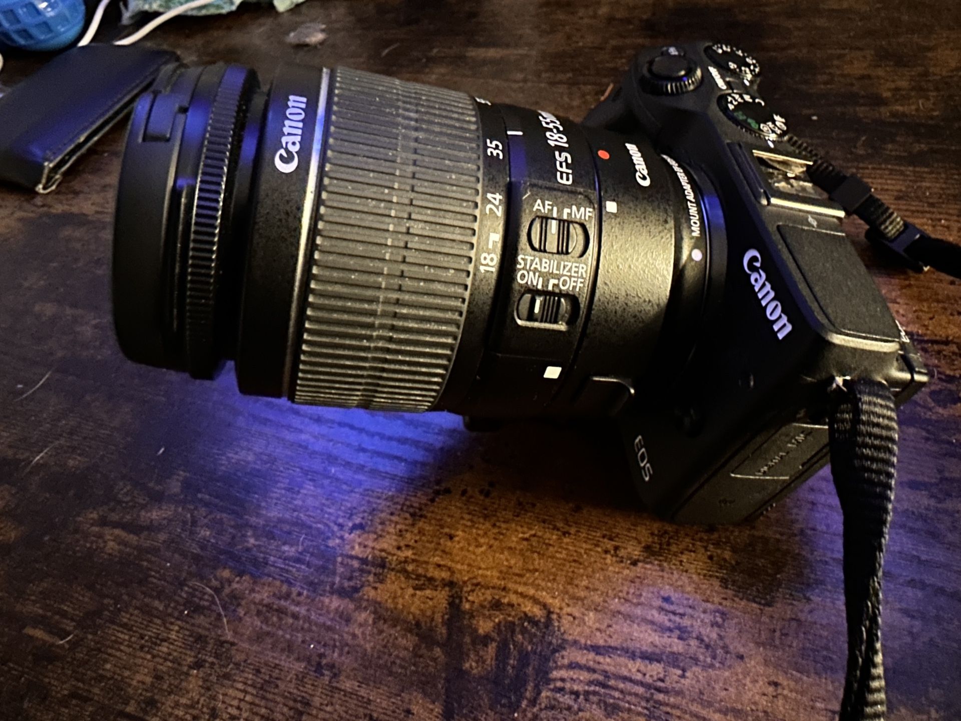 Canon EOS M3 with 18 55mm lens