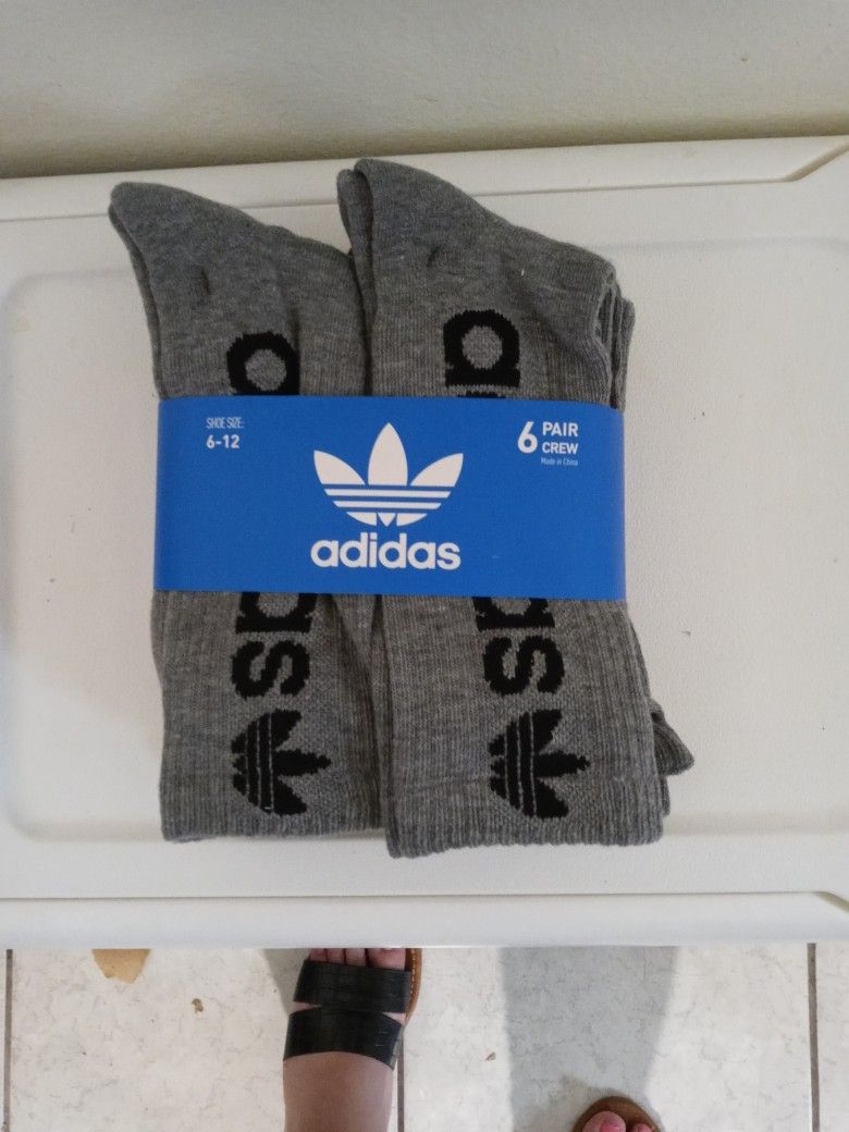 Grey Adidas Socks
