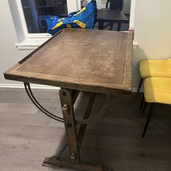 Large Wood Drafting Table