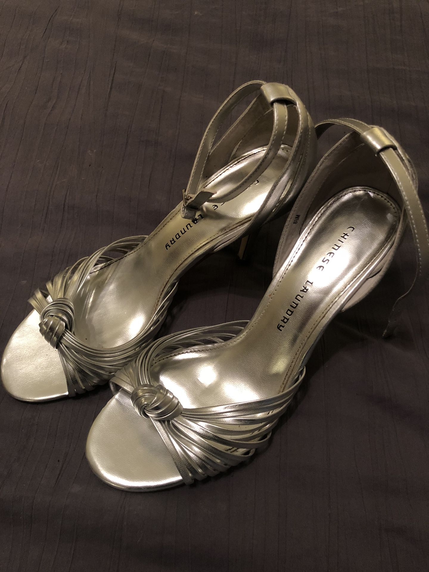 Chinese Laundry silver women’s heels