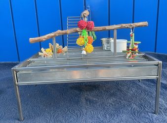Table Top Bird Play Pens - Stainless Steel! Very High End Item ! Always Looks Great, Will Ship… 👍🏼💯💯