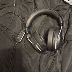 USB Wired Headset Compatible With Pc , PlayStation And Nintendo Switch