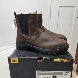Caterpillar Steel Toe Work Boots Size 8.5 