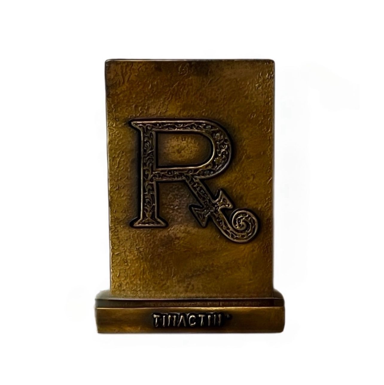 Vintage 1976 Apocothary Rx Bronze/Brass Paper Weight
