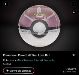 Pokémon TCG Love Ball Tin Sealed