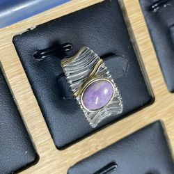 Sugilite Silver Ring Designer 